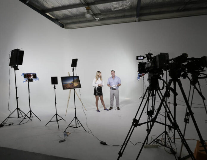 Brightline Illuminates Wxii News Set